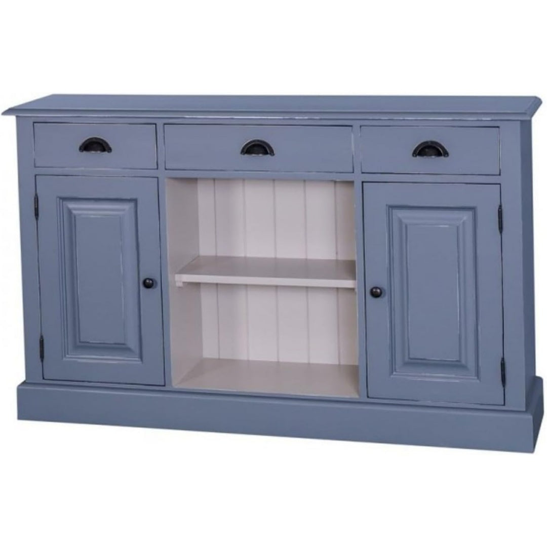 Sideboard in Weiss und Blau