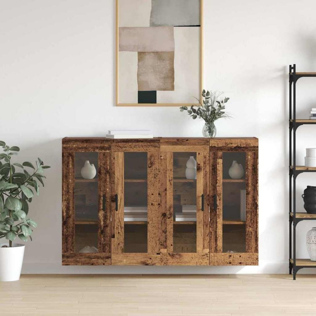 Das Sideboard vereint Form und Glastueren