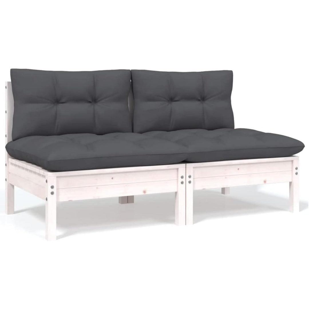 Sofa aus Kiefernholz in Weiss