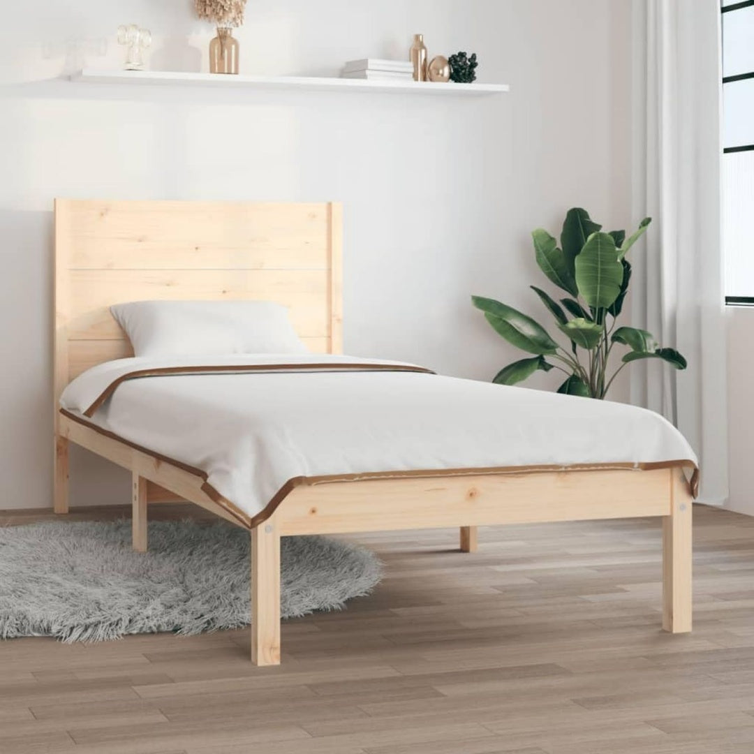 Das Bettgestell nimmt mit 205.5 x 95.5 x 100 cm Gestalt an