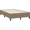 Bettgestell aus Stoff in Taupe