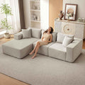 Sofa in Beige mit weichen Polstern