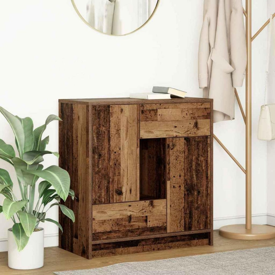 Das Sideboard nimmt mit 70.5 x 34 x 74.5 cm Gestalt an