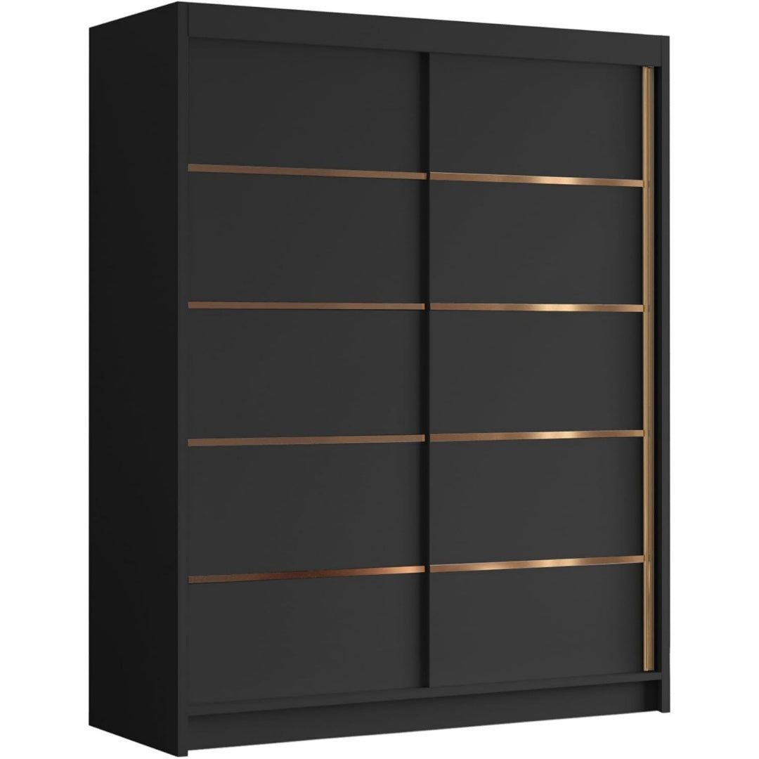 Der Kleiderschrank setzt auf matte Oberflaechen