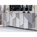 Sideboard in Grau und Silber