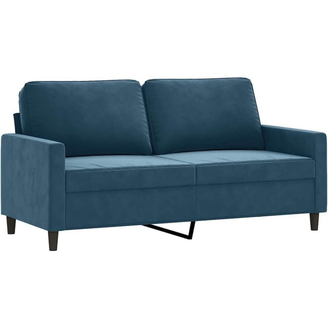 Sofa in Blau mit Armlehnen