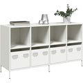 Das Sideboard nimmt mit 135 x 39 x 73.5 cm Gestalt an