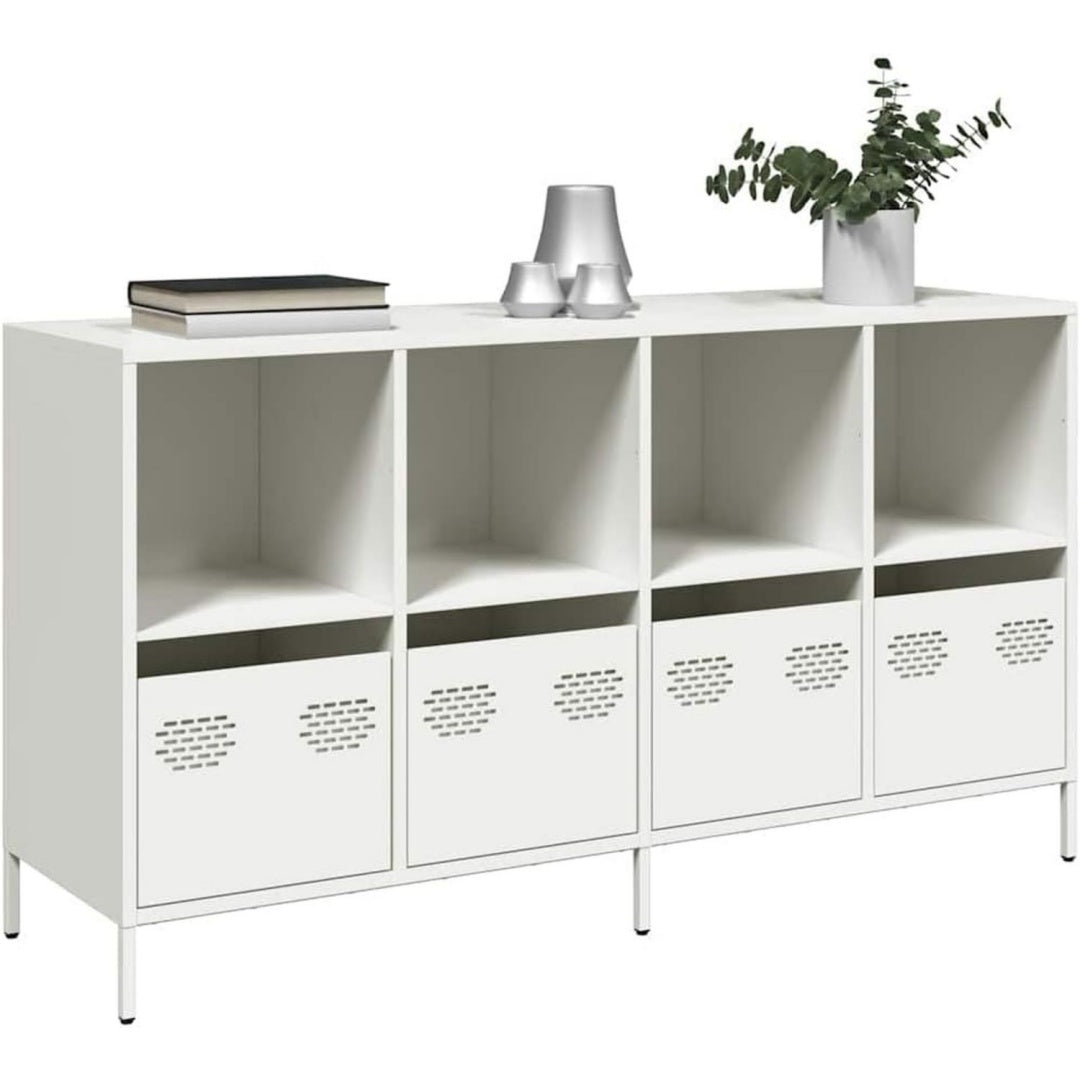 Das Sideboard nimmt mit 135 x 39 x 73.5 cm Gestalt an